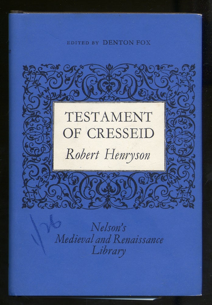 Item #341636 Testament of Cresseid. Robert HENRYSON.
