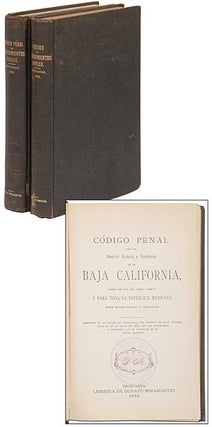 Item #341677 Codigo Penal para el Distrito Federal y el Territorio de la Baja California,...