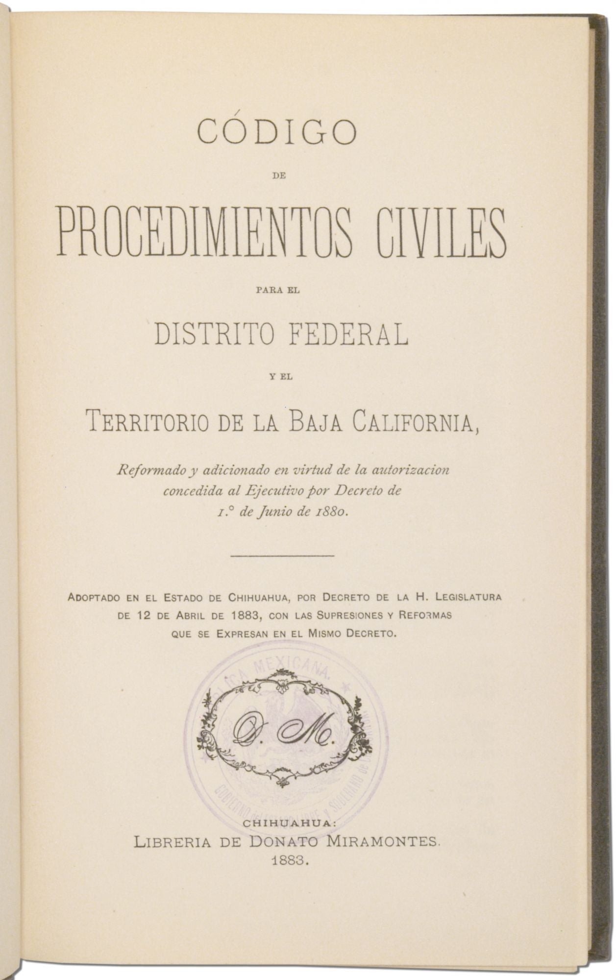 Codigo Penal Para El Distrito Federal Y El Territorio De La Baja ...