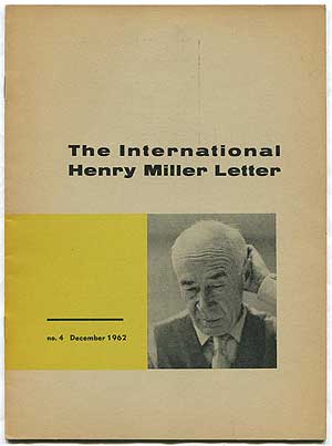 Item #342417 The International Henry Miller Letter, No. 4, December 1962. Henry MILLER
