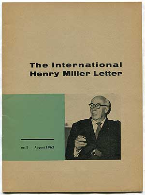 Item #342418 The International Henry Miller Letter, No. 5, August 1963. Henry MILLER