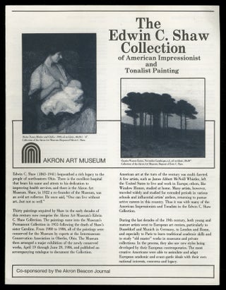 Item #342491 The Edwin C. Shaw Collection of American Impressionist and Tonalist Painting