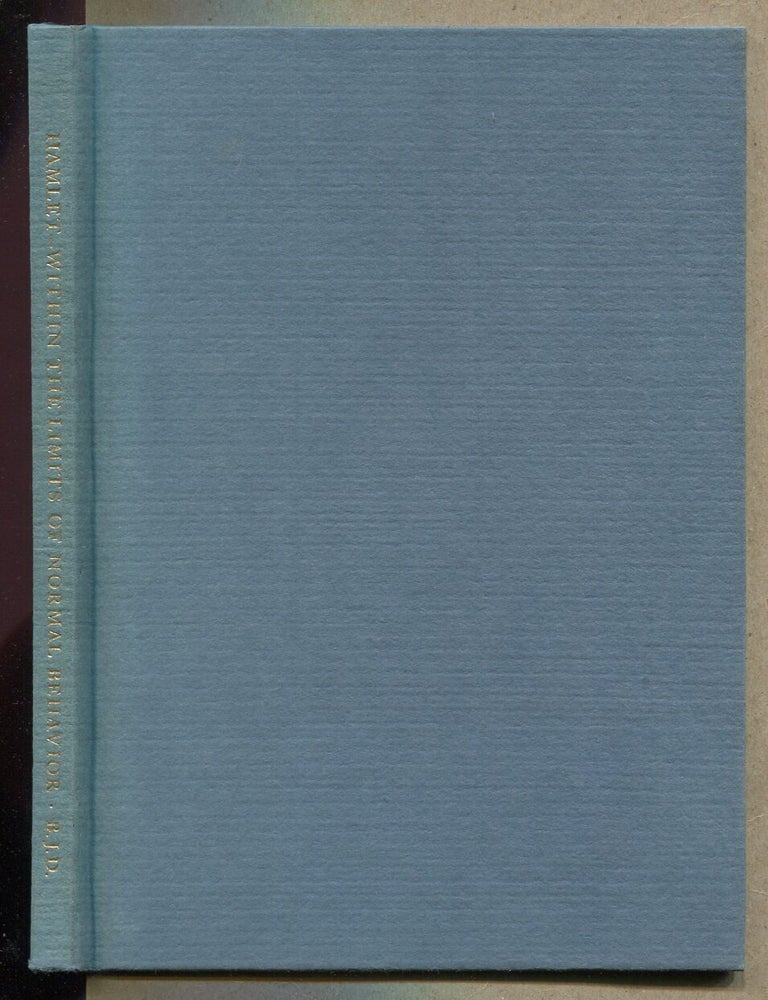 Item #342607 Hamlet Within the Limits of Normal Behavoir. Beeckman J. DELATOUR.