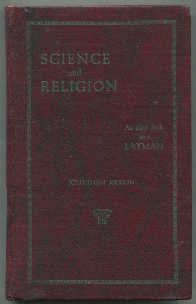 Item #342823 Science and Religion. Jonathan RIGDON.