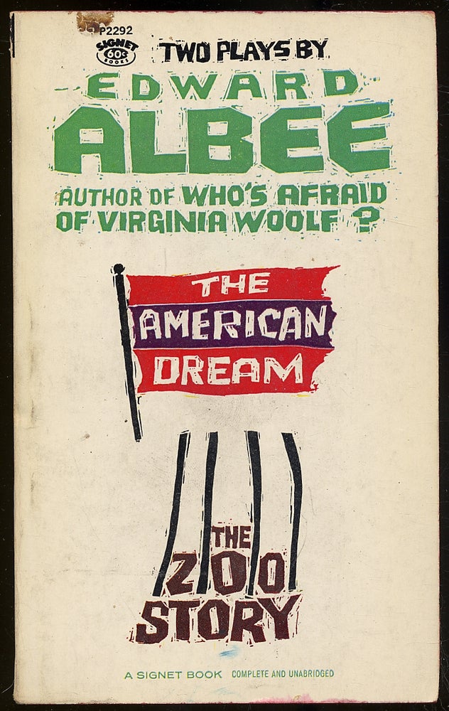 Item #342851 The American Dream and The Zoo Story. Edward ALBEE.