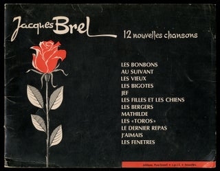 Item #342870 Jacques Brel: 12 nouvelles chansons. Jacques BREL