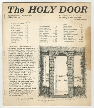 Item #343119 The Holy Door – Number Two, Winter 1965. W. H. AUDEN, Knute Skinner, Neil...