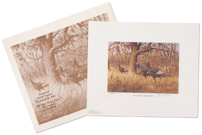 Item #343607 The Clearing - Wild Turkeys (1987 Wild Turkey Print). Jim KILLEN.