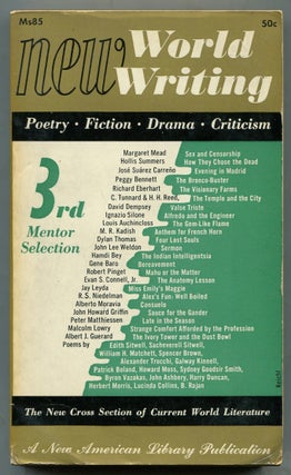 Item #343837 New World Writing: Third Mentor Selection. Margaret MEAD, Lucinda Collins, Herbert...