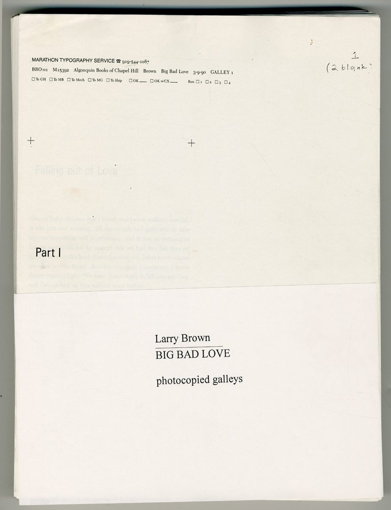 Big Bad Love. Larry BROWN.