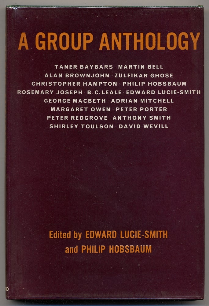 Item #344277 A Group Anthology. Edward LUCIE-SMITH, Philip Hobsbaum.