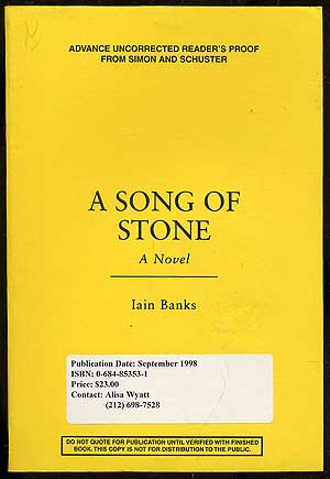 Item #344910 A Song of Stone. Iain BANKS.