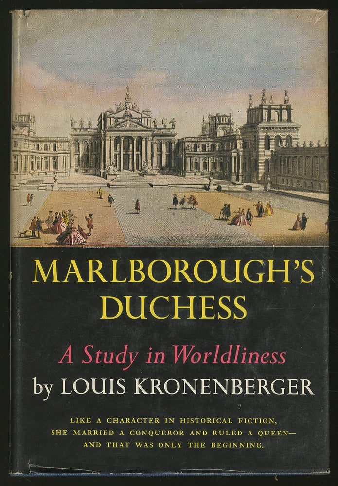 Item #345012 Marlborough's Duchess: A Study in Worldliness. Louis KRONENBERGER.