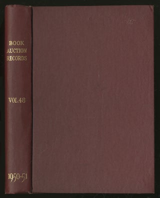 Item #345403 Book-Auction Records: A Priced and Annotated Annual Record of London, New York and...