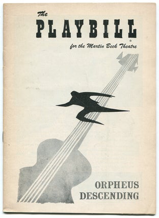 Item #346170 [Playbill]: Orpheus Descending. Tennessee WILLIAMS