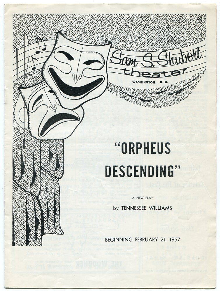 Item #346171 [Playbill]: Orpheus Descending. Tennessee WILLIAMS.