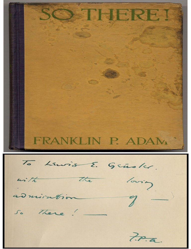 Item #346736 So There! Franklin P. ADAMS.