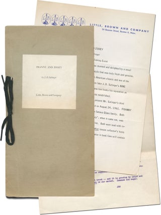 Item #348102 Franny and Zooey. J. D SALINGER