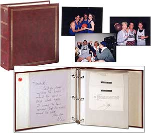 Item #348562 Tom Cruise's 30th Birthday Basketball Party Scrapbook. Dustin HOFFMAN, Anne Archer,...