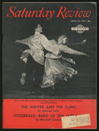 Item #348739 Saturday Review: April 26, 1958, Vol. XLI, No. 17. F. Scott FITZGERALD