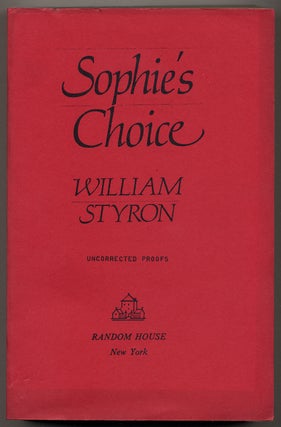 Item #349471 Sophie's Choice. William STYRON