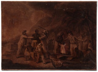 Item #350399 Print of A Slave Family Being Separated by Slavers on the Shore