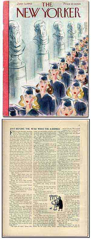 Item #350843 "Just Before the War with the Eskimos" [story in] The New Yorker, June 5, 1948. J. D. SALINGER.
