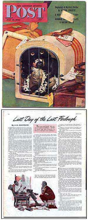 Item #350880 "Last Day of the Last Furlough" [story in] The Saturday Evening Post, July 15, 1944. J. D. SALINGER.
