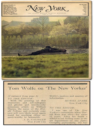 Item #351067 New York, The Sunday Herald Tribune Magazine – April 25, 1965. J. D. SALINGER,...