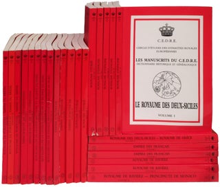 Item #351223 Les Manuscrits du C.E.D.R.E. Dictionnaire historique et généalogique: Volumes 1-25