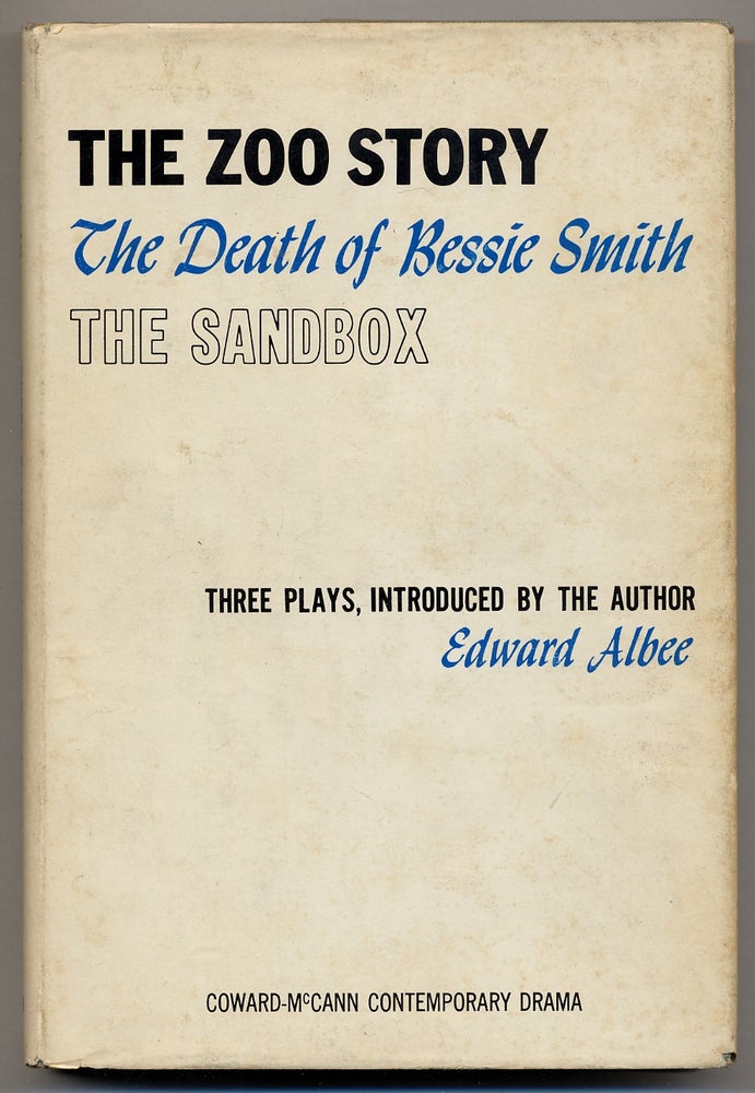 Item #351283 The Zoo Story, The Death of Bessie Smith The Sandbox. Edward ALBEE.