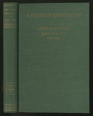 Item #351557 A History of American Life Volume II: The First Americans 1607 - 1690. Thomas...