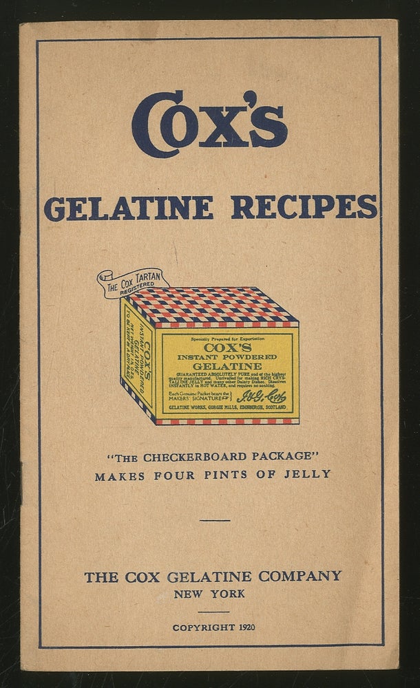 Item #351560 Cox's Gelatine Recipes