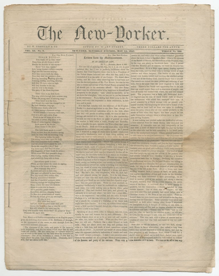 Item #351651 [Essay]: Man the Reformer [in] The New-Yorker, May 15, 1841. Ralph Waldo EMERSON, Nathaniel Hawthorne.