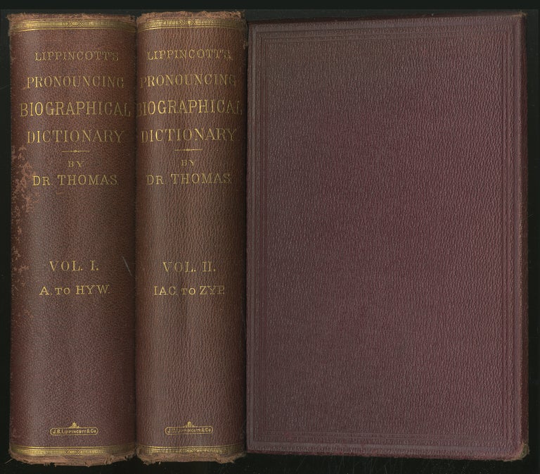 Item #352013 Universal Pronouncing Dictionary of Biography and Mythology. J. THOMAS.