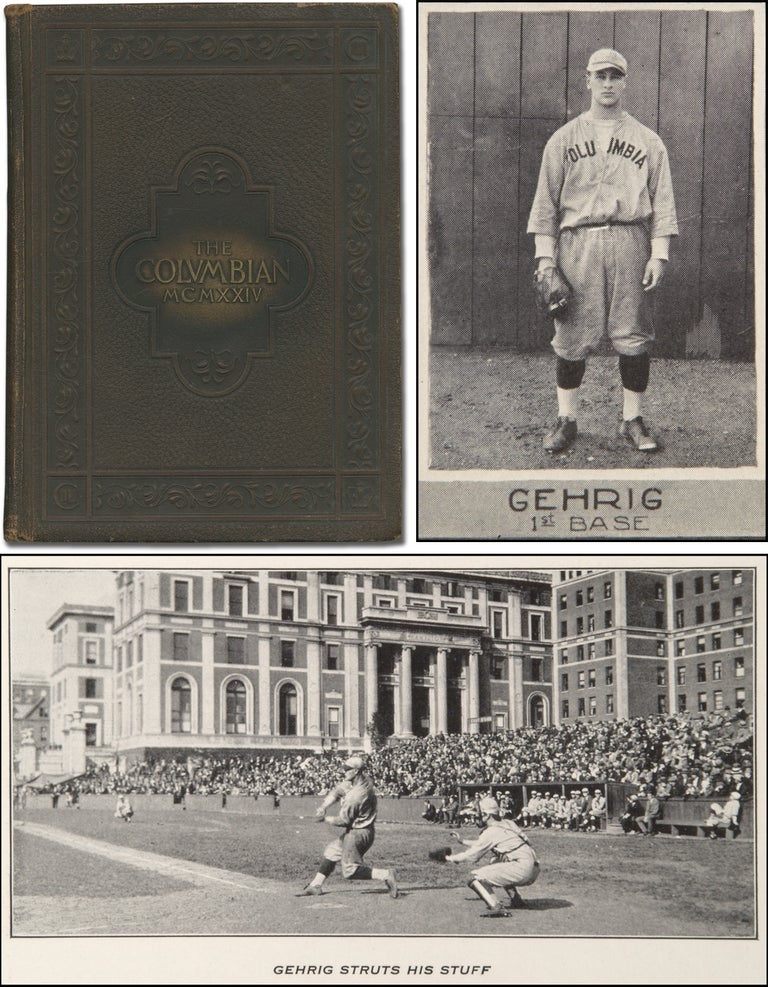 Item #352082 [College Yearbook]: The 1924 Columbian. Lou GEHRIG, F. C. BOOSS, ed.