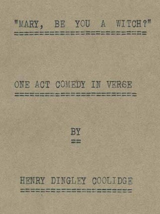 [Manuscripts]: 11 One Act Plays