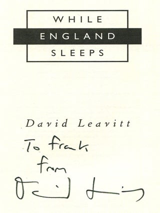 While England Sleeps