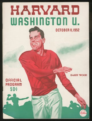 Item #353698 Harvard A.A. News: Harvard-Washington Game Number October 11, 1952: Official...
