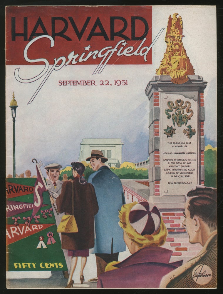 Item #353701 Harvard A.A. News: Harvard-Springfield Game, September 22, 1951: Official Program. W. Henry JOHNSTON.