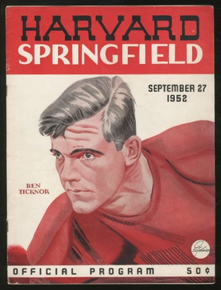 Item #353704 Harvard A.A. News: Harvard-Springfield Game, September 27, 1952: Official Program....