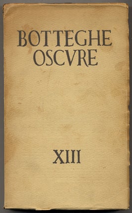 Item #353793 Botteghe Oscure XIII