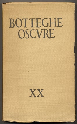 Item #353800 Botteghe Oscure XX