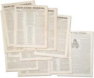 Item #353945 New-York Mirror and Ladies Literary Gazette - Volumes VII, Number 3-12 and Volume X,...