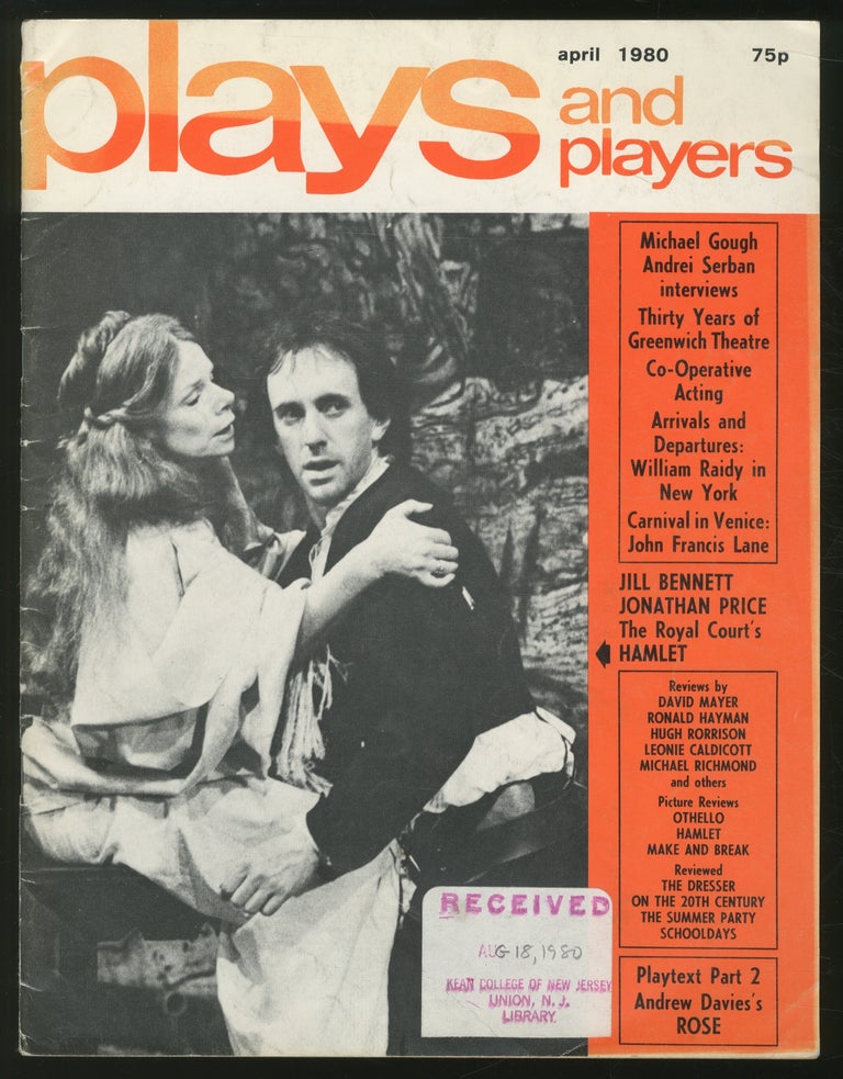 Item #353952 Plays and Players: April 1980, Vol. 27, No. 7, Issue No. 319. Robin BEAN.