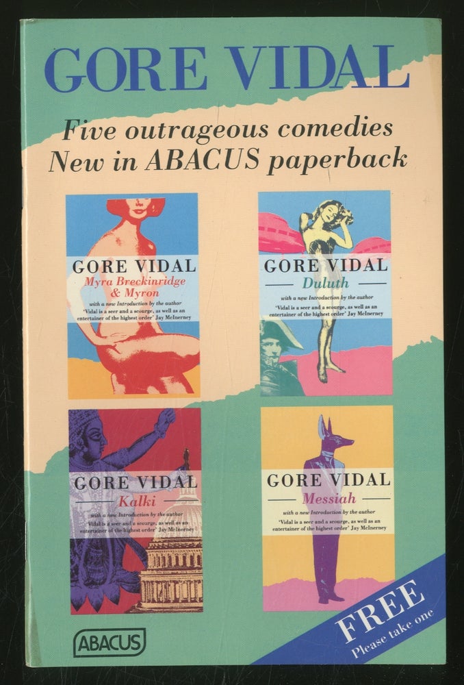 Item #354050 Five outrageous comedies: New in ABACUS paperback. Gore VIDAL.
