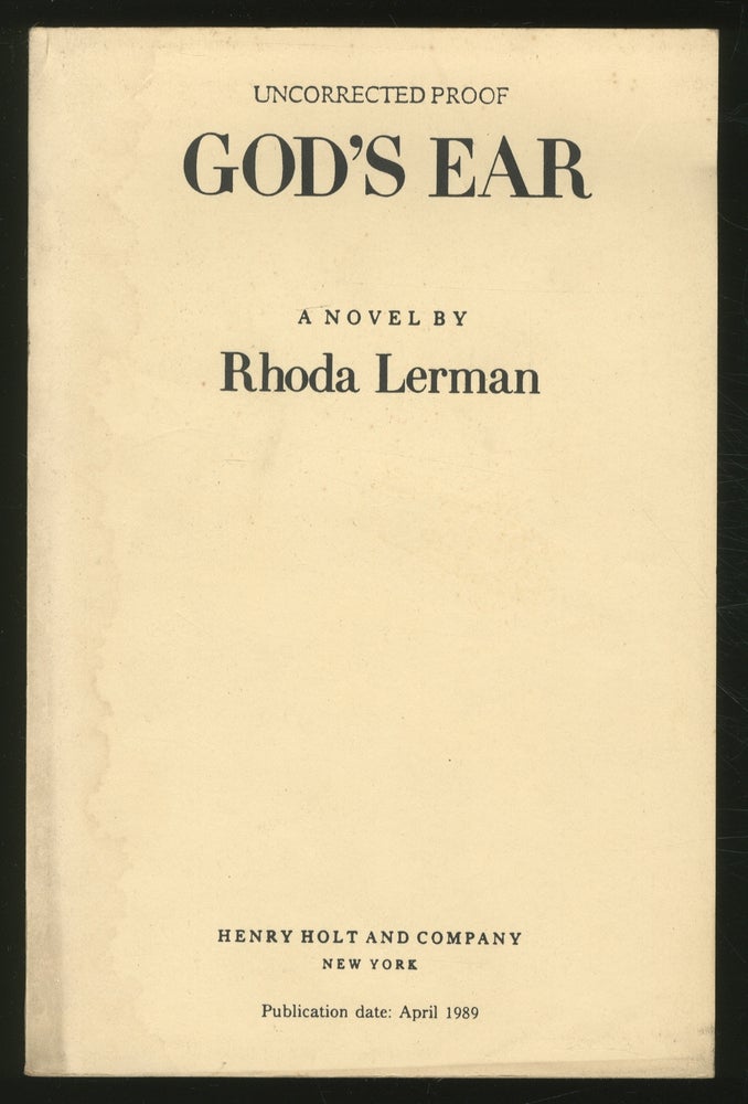 Item #354145 God's Ear. Rhoda LERMAN.