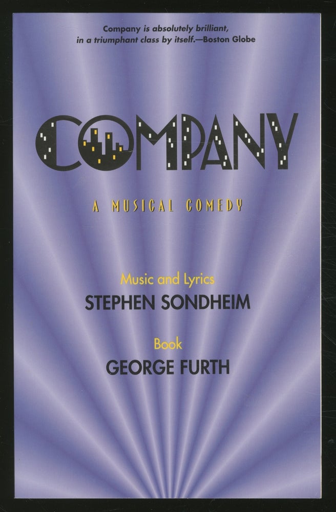 Item #354269 Company: A Musical Comedy. Stephen SONDHEIM, music, lyrics by, book by George Furth.