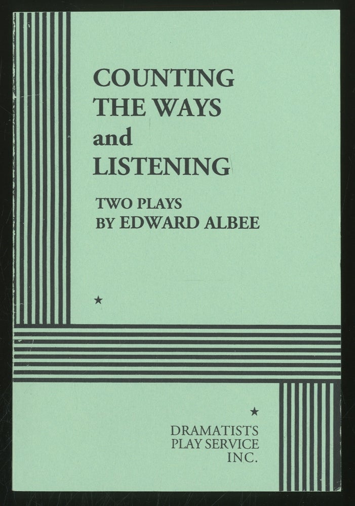Item #355120 Counting the Ways and Listening: Two Plays. Edward ALBEE.