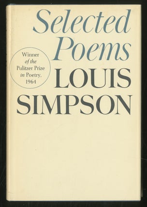 Item #355381 Selected Poems. Louis SIMPSON